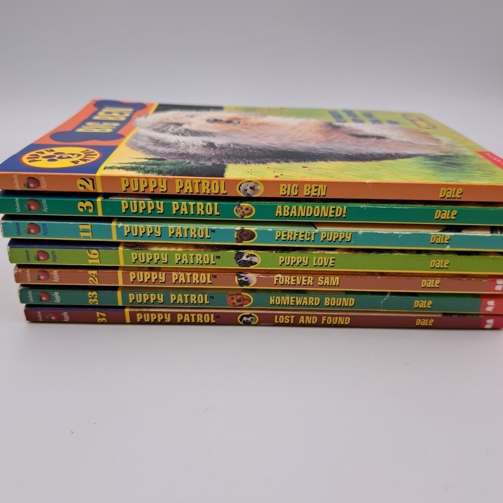 Puppy Patrol Paperback Book Lot of 7 Scholastic Vintage
